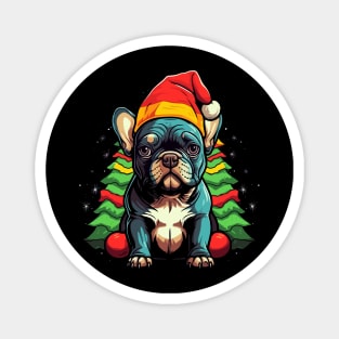 French Bulldog Christmas Magnet